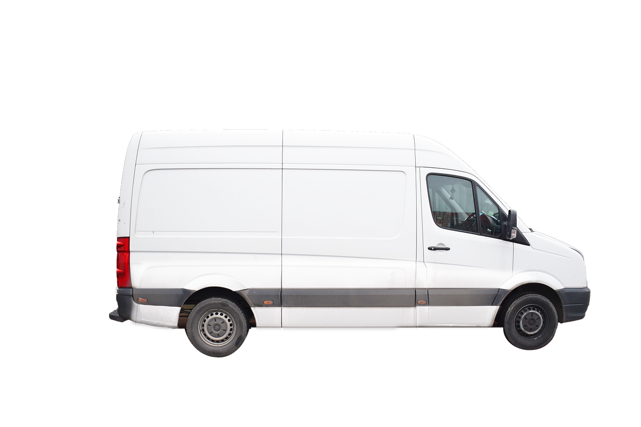 Service van graphic representing local HVAC availability